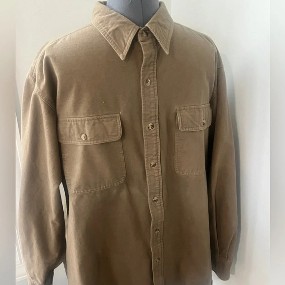 Guide Series Gender Mountain Men’s Sz L Workwear Heavy Flannel Button Down EUC - Picture 8 of 15